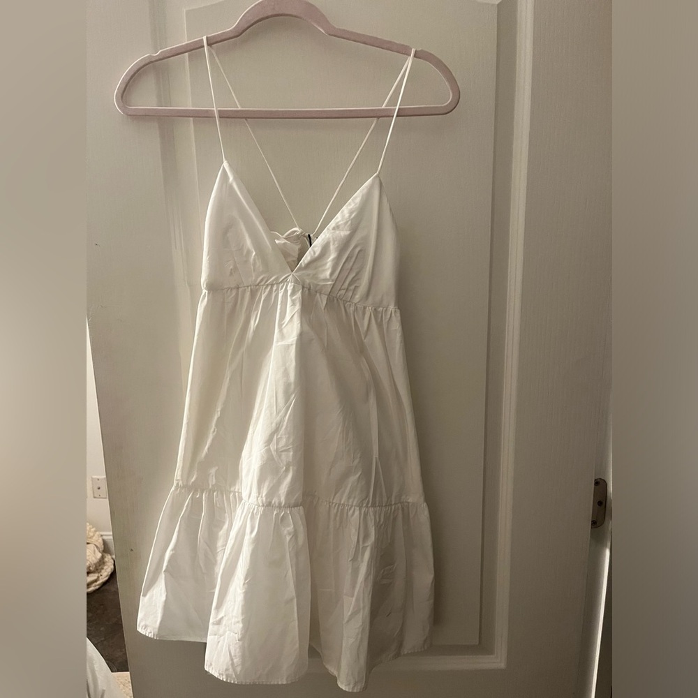 Zara poplin mini dress